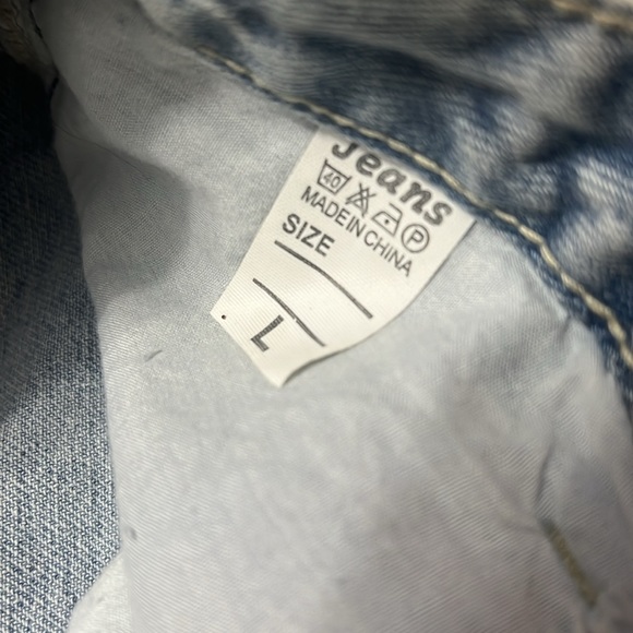 Rhinestone Denim Shorts - Picture 2 of 4